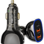 RCC-N18 93W Car Charger | USB-C + Dual USB-A | PD3.0 & QC3.0 - شاحن سيارة RCC-N18 بقدرة 93W | منفذ USB-C + منفذين USB-A | يدعم PD3.0 و QC3.0