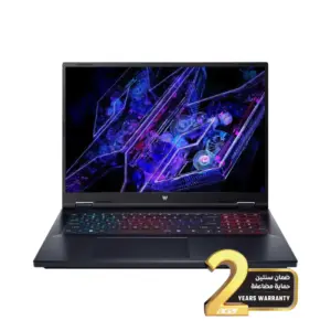 لابتوب أيسر بريداتور هيليوس نيو 18 PHN18-71-97YN ، معالج  i9-14900HX ، رامات  16 جيجابايت ، هارد  SSD سعة 1 تيرابايت ، كارت شاشة GeForce RTX4060 سعة 8 جيجابايت GDDR6 ، شاشة IPS مقاس 18 بوصة ، ويندوز 11 هوم ، أسود