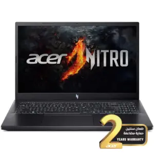 ايسر نيترو جيمنج V15 Ryzen 7 7735HS RTX 4060 رام 16 جيجا 1 تيرا بايت SSD شاشة 15.6 بوصة FHD، ويندوز 11 - أسود