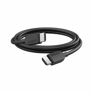 كابل HDMI من انكر بدقة 8K @ 60 هرتز ، بطول 6 أقدام ، دقة Ultra HD 4K @ 120 هرتز ، من HDMI إلى HDMI أسود | A8742H11