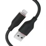 كابل أنكر باور لاين III فلو USB-A إلى لايتنينج بطول 3 أقدام - أسود | A85A1011