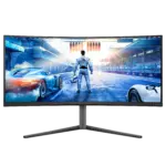 شاشة ألعاب فيليبس إيفنيا كيرف 34 بوصة بدقة QD-OLED ومعدل تحديث 175 هرتز - أسود