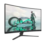 شاشة ألعاب فيليبس إيفنيا VA منحنية QHD بحجم 31.5 بوصة - أسود