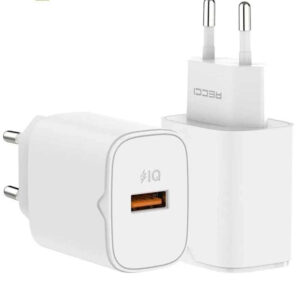 Recci RC51E QC18W Fast Charging Adapter  -  وات18 شاحن حائط ريتشي